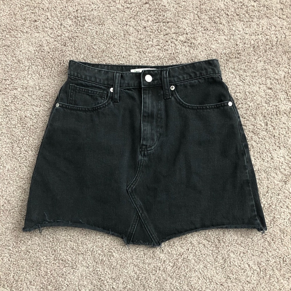 Madewell Black Denim Skirt Womens 26